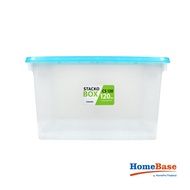 Homebase STACKO Thai Plastic Storage Box CS120L 79.5X52.6X42.7CM Transparent / Light Blue