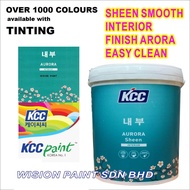 AURORA SHEEN 1L – 1001 White • KCC • Smooth Elegant Sheen Finish • Interior • Walls • Ceiling / PUT