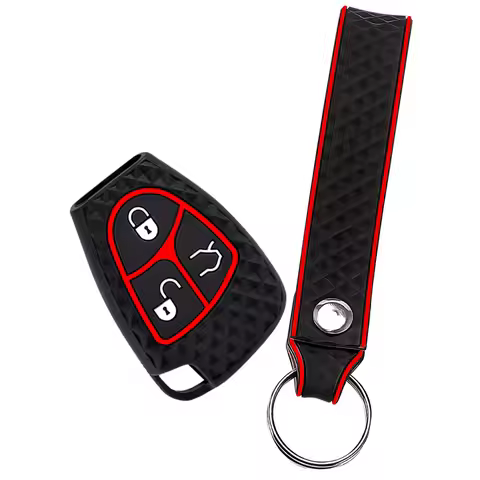3 Buttons Silicone Car key cover Case For Mercedes Benz C B E Class W203 W211 W204 YU BN CLS CLK