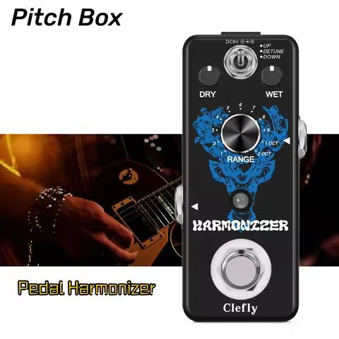 Guitar Pedal Harmonizer Effect Pitch Box Harmonic Harmony Pitch Shifter Detune Harmonix True Bypass 