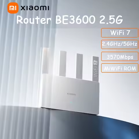 Original Xiaomi Router BE3600 2.5G WiFi7 2.4GHz/5GHz Duan Bands 160Mhz 3570Mbps Mesh Networking Acce