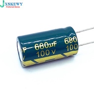 4pcs/lot high frequency low impedance 100v 680UF aluminum electrolytic capacitor size 16*25 680UF 20