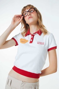 ❤️🤍New+พร้อมส่ง🧀🧸เสื้อโปโลแบรน GW X Butterbear รุ่นใหม่ BUTTERBEAR WHITE POLO❤️🧸สวย น่ารัก ใส่ง่าย ห