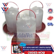 Viddavet 3.75L Plastic Drinker for Poultry Animals, Chicks, Chicken, Duck Quality Drinker pets 1pc.