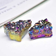 Natural Crystal Cluster Electroplating Colorful Rainbow Crystal Cluster Plating Colorful Crystal Clu