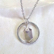 |圓緣II| 紫黃晶。純銀墜子