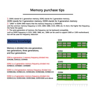 สำหรับ DDR4 Vaseky 8G2400 2400MHz 288 Pin หน่วยความจำสำหรับเดสก์ท็อป Ram 13.4X3X0.4Cm 1.2V