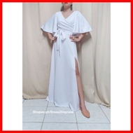 ◪ ● ☌ Victoria MALL QUALITY small plus size LONG DRESS EVENING ENTOURAGE WEDDING NINANG DRESS