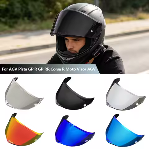 Motorcycle Helmet Visor Lens Shield Helmet Visors Plating UV Protection For AGV Pista GP R GP RR Cor