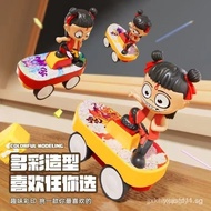 Nezha Press Stunt Scooter Warrior Inertia Cool Stunt Car Boy Toy without Battery Press Wking A8ZH 87