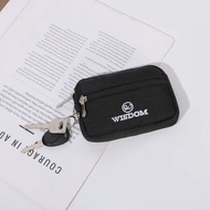 cocosale fashion coin purse 2zip mini wallet card wallet for women men