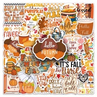 10/50 Autumn style HAPPY FALL stickers notebook notebook thermos cup decorative stickers