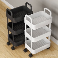 Trolley Storage Kitchen Storage Rack Small Trolley Floor Multi-Layer Movable Bedroom Household Storage Storage Rack