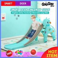 GOOGOO BIRD (GB125)3 in 1 Smart Deer Indoor 170cm ExtraLong Children Slide Basketball Hoop Kids Slid