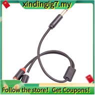 【】6.35mm Male to Double   Female Audio Adapter Cable Accessory Component  Female to 1/4 Inch Splitte