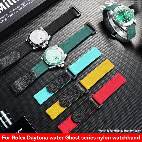 Premium Nylon Waterproof Watch Strap for Rolex Daytona/Yacht-Master/Submariner & Omega Seamaster 300