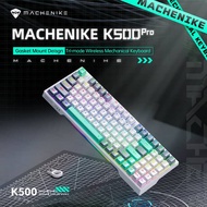 Machenike K500 Pro Gasket Mount Gaming Keyboard Tri Mode Wired Bluetooth Wireless Keyboard 94 keys