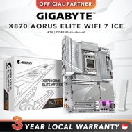 [FAST SHIP] GIGABYTE X870 AORUS ELITE WIFI 7 ICE | ATX | DDR5 Motherboard
