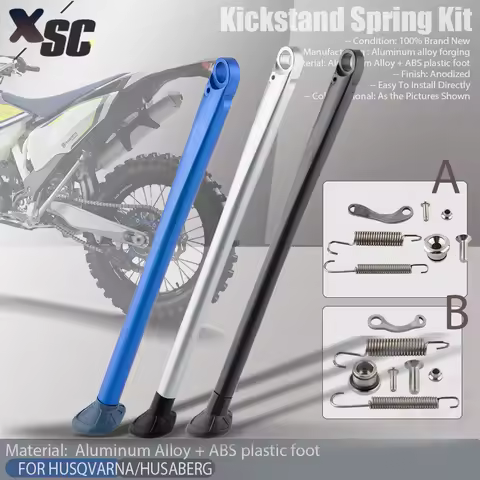 Motorcycle Parking Side Stand Kickstand With Spring Kit For Husqvarna Husaberg TE TX FE FX FS 125 15