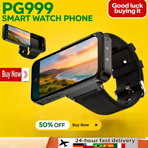 New PG999 Smartwatch Phone Touchscreen Global Connectivity Octa-core Processor GPS Dual SIM Dual Sta