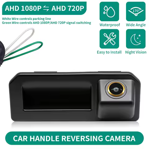 AHD 1080P 170° Vehicle Car Trunk Handle Rear View Reverse Camera for Audi Q2 Q2L Q5L A5 Skoda karoq 