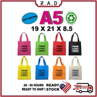 [SIAP PRINT] A5 Non Woven Bag , Shopping Bag A5 , Door Kahwin Beg Custom , Bag Kahwin