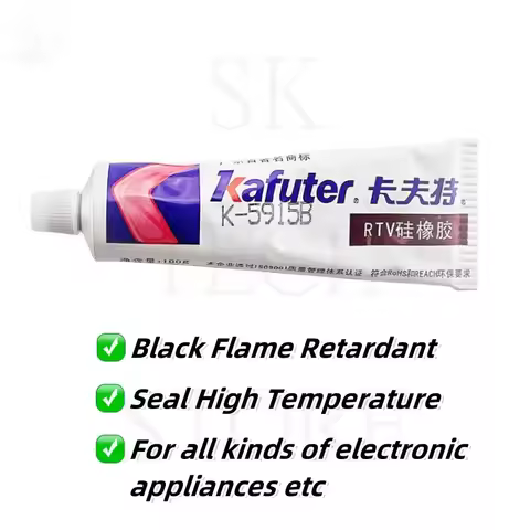 High Quality 100g Kafuter RTV Silicone Industrial Adhesive with RoHS Waterproof Sealant RTV Silicone