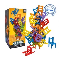 24/36/chairs Stacking Tower Balancing Game Stacking Chairs Block Educational Game Y1g5