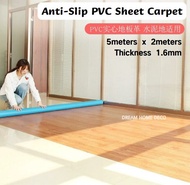 5meters x 2meters PVC Flooring Thick Carpets Tikar Getah Lantai Tebal Thickness 1.6mm Anti-Slip Waterproof Anti Scratch