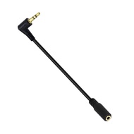 DO Durability Right Angle 3 5mm Male to Female Audios Cord 3 5mm Male to 3 5mm Female Cable for Port