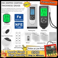 2วัน🚀คลังสินค้าท้องถิ่น🚀เครื่องทดสอบสีรถยนต์เกจวัดความหนา2022 HW-300PRO 0.1ไมครอน/0-2000การวัดเครื่อ