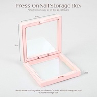 Press-On Nails storage box 9*9*2cm PINK Accessory storage box Jewellery box