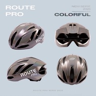 New!! Route Pro 2025 หมวกมาตรฐานความปลอดภัยยุโรป สวมใส่สบาย ระบบล็อคแม่เหล็ก FidLock ฟองน้ำ Ionic+ ป