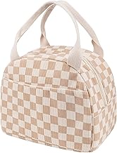 Linkidea Lunch Box for Adult, Corduroy Lunch Bag with Hand Strap, Large Capacity Lunch Bag for Every