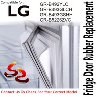 LG Refrigerator Fridge Door Seal Gasket Rubber Replacement part GR-B492YLC GR-B493GLCH GR-B493GSHH G