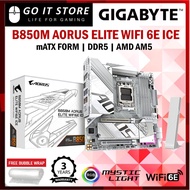 GIGABYTE B850M AORUS ELITE ICE WIFI6E DDR5 AM5 Gaming Motherboard + AMD Ryzen 7000 8000 Series Proce