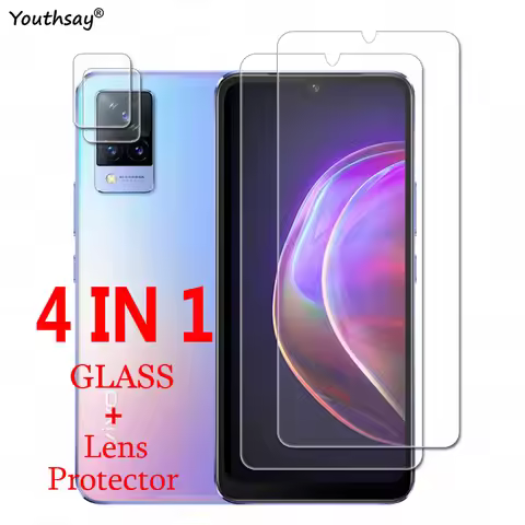 For Vivo V21 Glass Tempered Glass for Vivo V21 5G V21e 5GGlass Transparent Phone Screen Film Lens Ca
