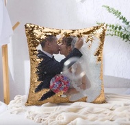 【客製化結婚禮物】美人魚亮片抱枕 搞笑魔術雙面亮片咕𠱸