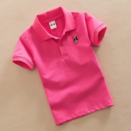 Children's short-sleevedPOLO shirt code: 29281 pink fuchsia color