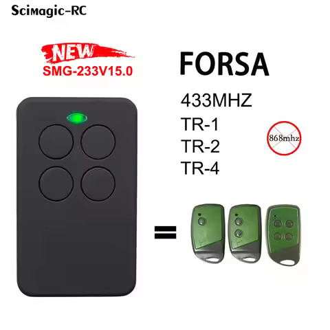 FORSA TR1 TR2 TR4 Garage Remote Control 433.92MHz Rolling Code Gate Door Opener Forsa Commander Tran