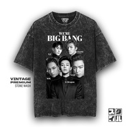 Caption'Style BIGBANG Band Shirt Stonewash T-Shirt | Oversized T-Shirt Wanita | MEN'S T-SHIRTS | Coo