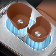 Silicone Car Center Console Water Cup Cover Anti Slip Fixing Pad Trim For Mercedes-Benz GLC 400 350 