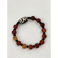 Brand new Dzi + Agate bracelet