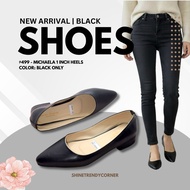 Michaela | 1 inch heels | Black