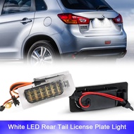 2x White LED Tail Number License Plate Light For Mistubishi Outlander PHEV After Facelift Outlander 