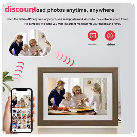 Excellenttqualityy-10.1 Inch Wifi Digital Picture Frame 1280X800 IPS HD Smart Cloud Photo Frame Elec