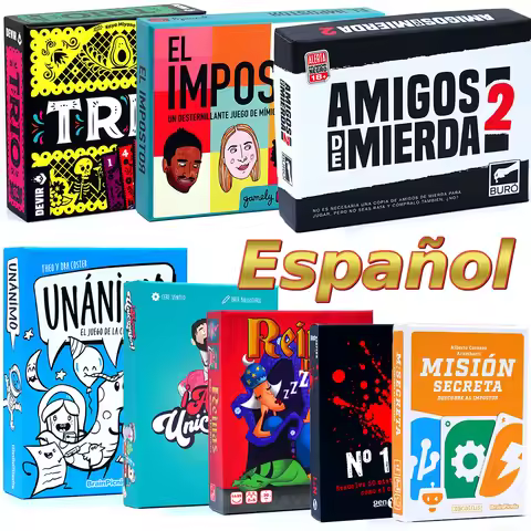 Spanish card game Trio Card Game Party Friends The Imposter Arre unicorn Black Stories Unanimous Sle