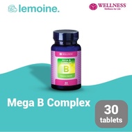 Vitamin B Complex Wellness Mega Supplement 30 Tablets