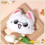 GANTUNGAN Gojo Satoru Jujutsu Kaisen Fur Keychain, Fur Cat Doll Keychain, Bag Decoration, Anime Gift