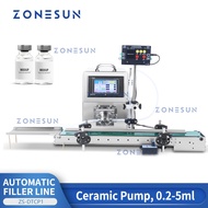 ZONESUN ZS-DTCP1 Low Dosage Vial Liquid Filling Machine Ceramic Pump Filler for Reagent Eyedrop Samp